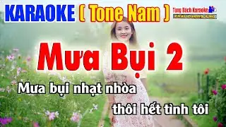 Mưa Bụi 2 | Karaoke Tone Nam | Nhạc Sống Tùng Bách