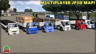 CONVOY DE FORD CARGO Y SEMI RANDON - MULTIPLAYER MAPA JP3D MAP - ETS2 MODS 1.41