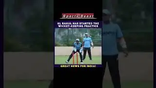 Kl Rahul has started the wicket keeping practice #cricket #cricketgame #rohitsharma #klrahul