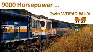 Twin Dual Cab WDP4 9000 horsepower | Multiple Unit | WDP 4 | Diesel Electric Locomotive