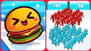 Join And Clash 3D VS Food Run 3D Gameplay || New Game Max Level Gameplay || Mobile Game's 2025