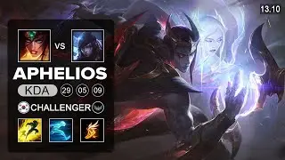Aphelios vs Sivir ADC - KR Challenger - Patch 13.10 Season 13