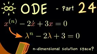 Ordinary Differential Equations 24 | Characteristic Polynomial [dark version]