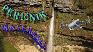 BEAUTIFUL Drone video of pericnik waterfall in slovenia - UHD 4K