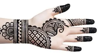 Easy mehndi design || Simple mehndi design || front hand mehndi design || mehandi ka design ||mehndi