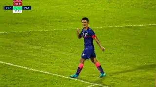 SUNIL CHHETRI GOAL VS NEPAL (2-0) FOOTBALL MATCH