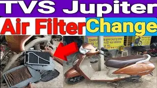 TVS Jupiter Air Filter Replacement Step-by-Step