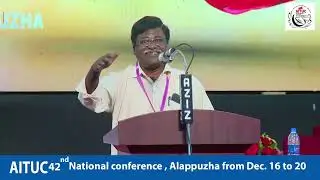 AICCTU National President Com. Shankar V addressing the inaugural session National Conference
