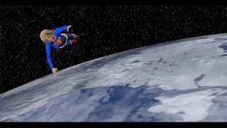 Flying over earth