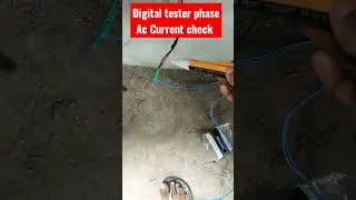 Digital Tester Phase AC Current Check 230V #digitaltester #tester #minhatechexpriment