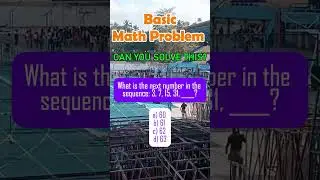 What is the next number in the sequence: 3, 7, 15, 31, ____?158. a) 60 b) 61 c) 62 d) 63