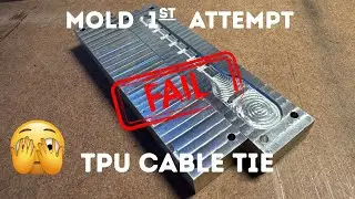 Injection Molding Cable Tie 1st Successful FAIL