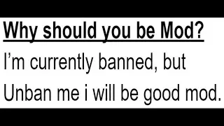 Minecraft Staff Applications to Melt your Brain...