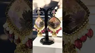 Jhumka made with resin 🫰💝 || #akaycraft #earrings #handmade #resin #epoxyresin #art #jhumka #craft
