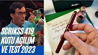 SCRIKSS 419 Bordo Renk - Kutu açılımı ve yazım örneği