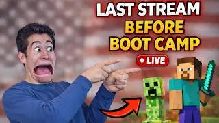My Last Livestream Before Navy Boot Camp (Minecraft + Giveaways)