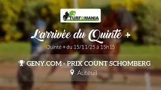 Turfomania Arriv&eacute;e quint&eacute; du Samedi 15 Novembre 2025