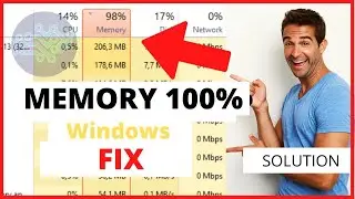How to Fix high memory ram usage windows 10 | Memory at 100%