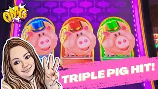 Buying Bonuses BACK TO BACK on Coin Trio Piggy Burst Slot and THIS HAPPENED!
