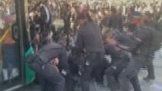 Ultra-Orthodox men protest against Israeli draft