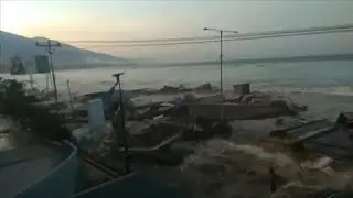Палу: драматичные кадры цунами