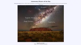 Astronomy Picture of the Day - July 29 - Milky Way over Uluru