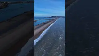 Portland Dorset, the fleet, chesil beach, Little fly with my dji mini 4 pro