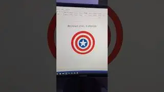 Captain America Logo in MS World 🔥
