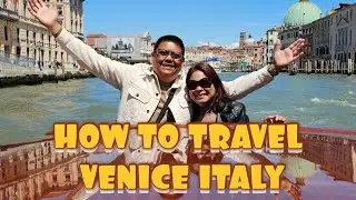 HOW TO GET AROUND VENICE | Water taxi from St. Mark's Square to Venice Train Station