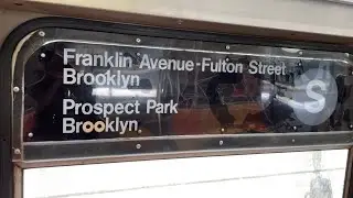 BMT Franklin Av: R68 Franklin Av (S) Shuttle Train [Prospect Park to Franklin Av-Fulton St]