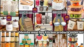 Meesho must buy kitchen products under 80 | 15+ best unique kitchen items | Unboxing & honest review