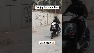 Tvs Jupiter vs honda activa 🔥 #dragrace  #viral #shortsviral #motovlog