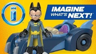 Teen Titans Go! Batmobile Slow-Motion Stunt | Imaginext