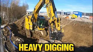 Raw Excavator Power – Serious Digging on Site! Caterpillar 335