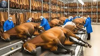 Inside Modern Horse Leather Factory: From Raw Horse Skin to High-End Fashion (Full Process)
