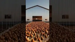 Timelapse of the chicken farm construction process #diy #timelapse #chicken #viral #shorts #farmeasy