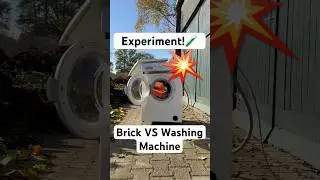 Experiment: Brick VS Washing machine #short #viralvideo #experiment