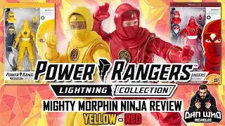 Power Rangers Lightning Collection Mighty Morphin Ninja Rangers Red & Yelllow Review + FULL TEAM!