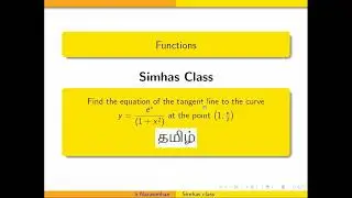 #MA3151 Найдите уравнение касательной к кривой y=e^{x} /(1+x^2) в точке (1,e/2)