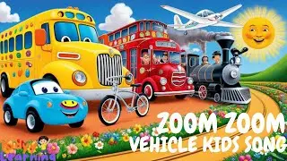 Zoom Zoom! Cars and Truck Song  | Wheels on the Bus | Kids Song Nursery Rhymes