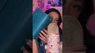 basic blue bag tapping #asmr #asmrshorts #shorts