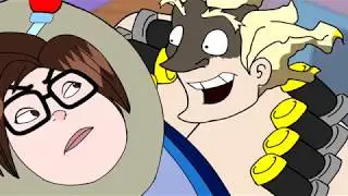 The Junkrat Overwatch and The Mask animated series intro parody