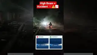 Single Road पर High Beam? Accident 100% बढ़ता है! 😨⚠️