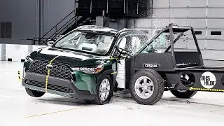 2025 Toyota Corolla Cross updated side IIHS crash test
