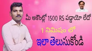 How to check kcr 1500 rupees || How to Ratio card 1500 amount || kcr 1500 || RafiTechtime