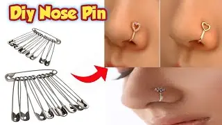 DIY Homemade Nose Pin 😍 | How to make nose ring at home | Homemade Nose Ring | homemade nose pin