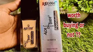 Recode Ace to Base Foundation Honest Review ❤️ | IS IT WATERPROOF OR NOT 😳?