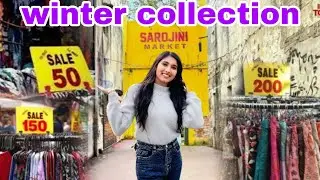 Shopping at sarojini market 🛍️ on Sunday #wintercollection 