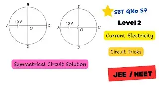 Symmetry in Circuits | SBT Current Electricity Q57 | Equivalent Resistance & Current | JEE / NEET