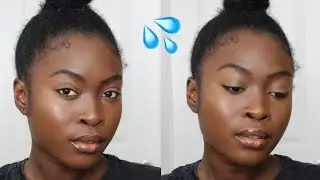 MY SIGNATURE DEWY SKIN MAKEUP ROUTINE - HEALTHY GLOW DARK SKIN MAKEUP